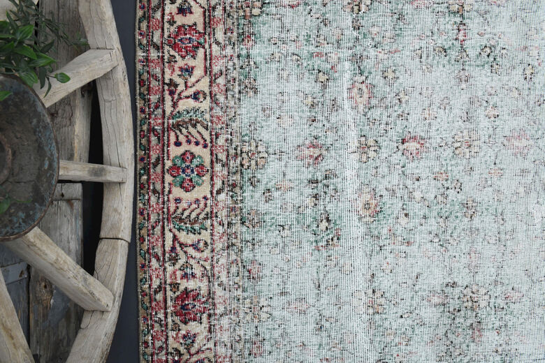 Distressed Vintage Area Rug