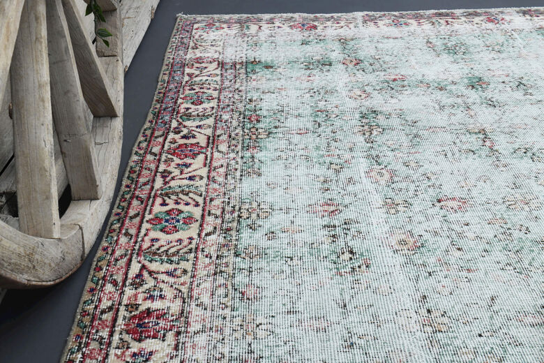 Distressed Vintage Area Rug