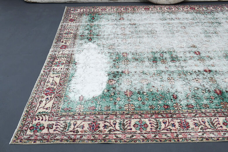 Distressed Vintage Area Rug