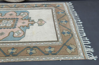 Tasseled Handmade Vintage Area Rug - Thumbnail