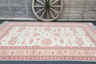 Tasseled Handmade Vintage Area Rug - Thumbnail