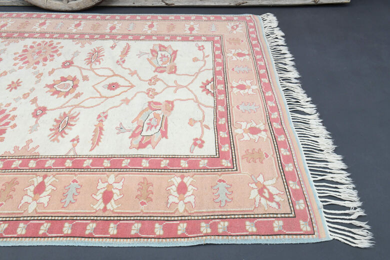 Tasseled Handmade Vintage Area Rug