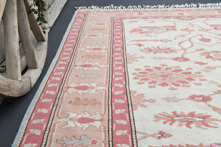 Tasseled Handmade Vintage Area Rug - Thumbnail