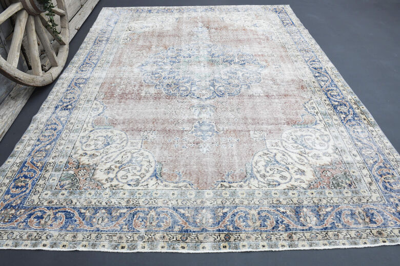 Distressed Antique Area Rug