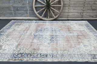 Distressed Antique Area Rug - Thumbnail