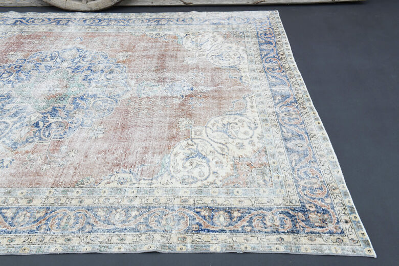 Distressed Antique Area Rug