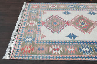 Handmade Vintage Large Area Rug - Thumbnail