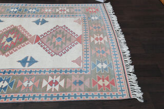 Handmade Vintage Large Area Rug - Thumbnail