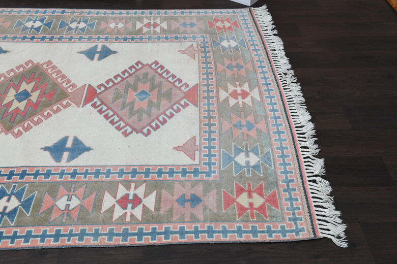 Handmade Vintage Large Area Rug