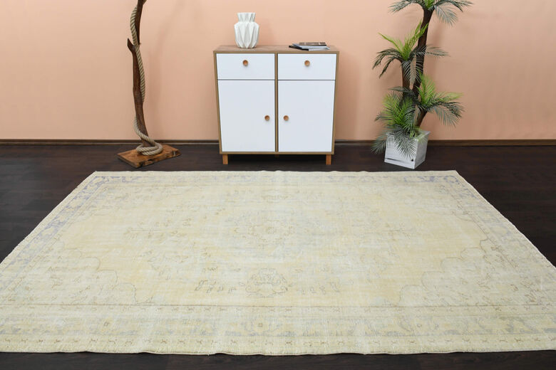 1950's Handmade Vintage Area Rug