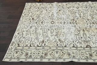 Floral Vintage Area Handmade Rug - Thumbnail