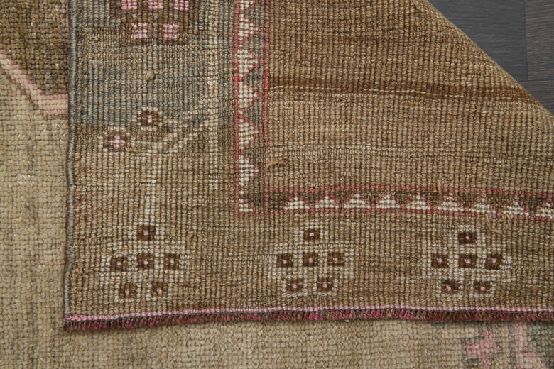 Handwoven Oushak Vintage Area Rug