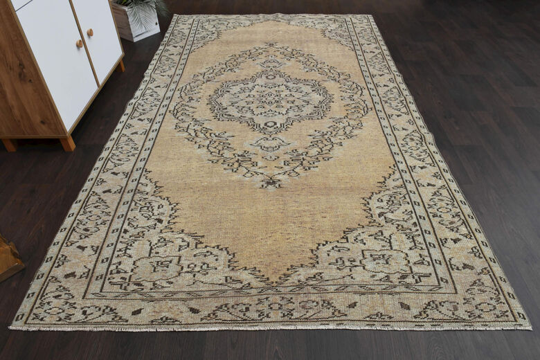 Handmade Anatolian Oriental Vintage Area Rug