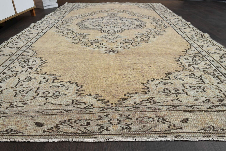 Handmade Anatolian Oriental Vintage Area Rug
