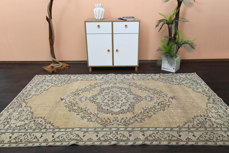 Handmade Anatolian Oriental Vintage Area Rug