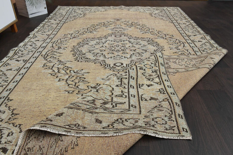 Handmade Anatolian Oriental Vintage Area Rug