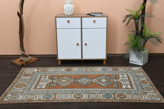 Handmade Vintage Area Rug - Thumbnail