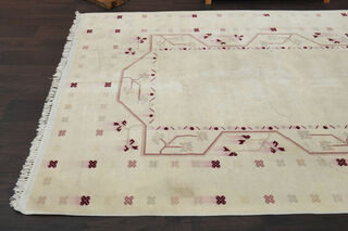 Handmade Vintage Neutral Rug - Thumbnail