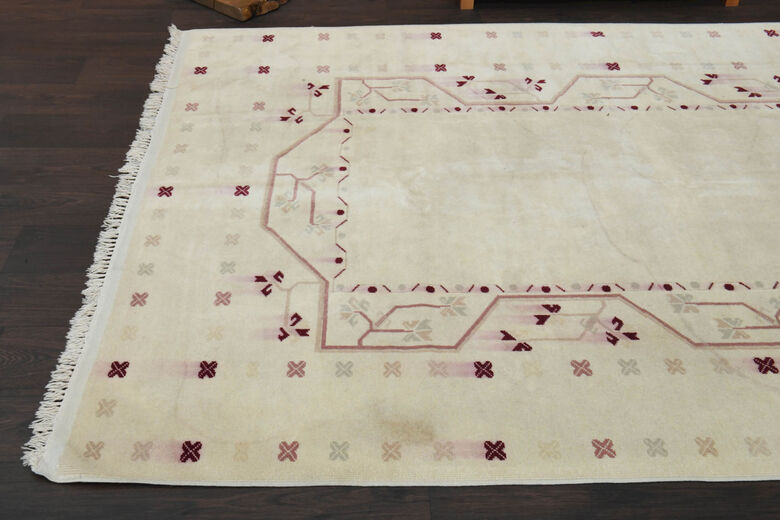 Handmade Vintage Neutral Rug