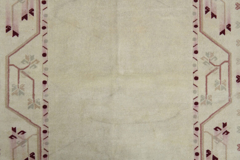 Handmade Vintage Neutral Rug