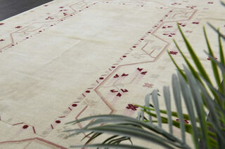 Handmade Vintage Neutral Rug - Thumbnail