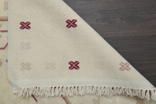 Handmade Vintage Neutral Rug - Thumbnail