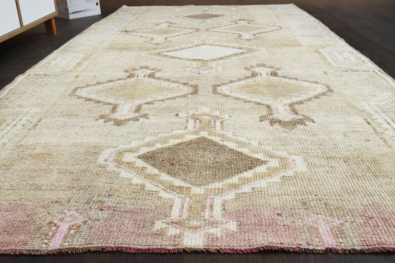 Handmade Vintage Large Area Rug