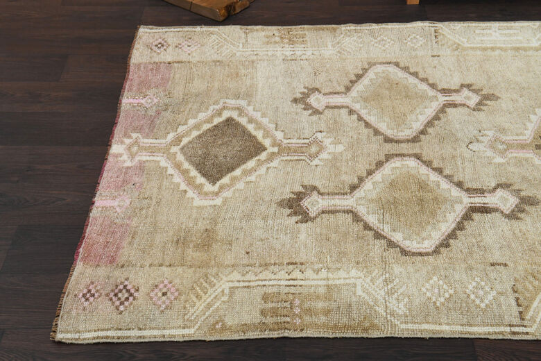 Handmade Vintage Large Area Rug