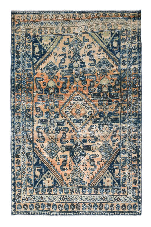 Handmade Vintage Area Milas Rug