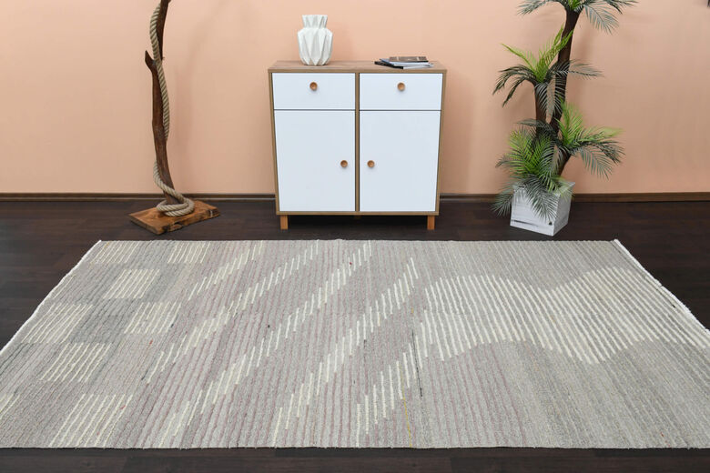 Contemporary Hemp Anatolian Vintage Area Rug
