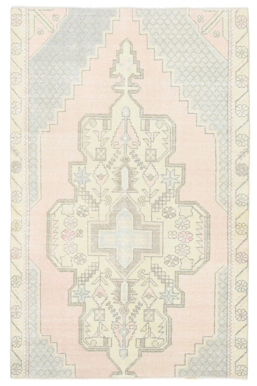 Pale Pink Vintage Area Rug