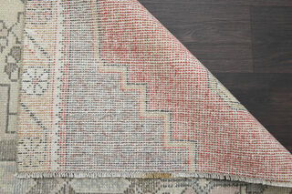 Pale Pink Vintage Area Rug - Thumbnail