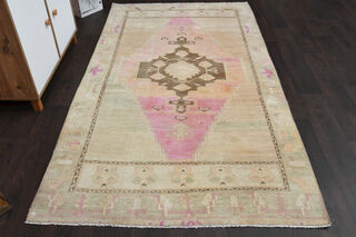 Antique Oushak Area Rug - Thumbnail