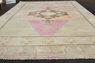 Antique Oushak Area Rug - Thumbnail