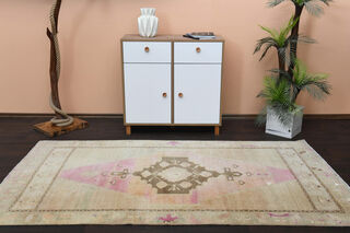 Antique Oushak Area Rug - Thumbnail