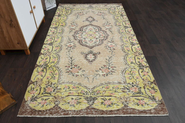 Handmade Vintage Area Anatolian Rug
