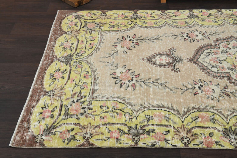 Handmade Vintage Area Anatolian Rug