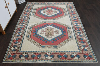 Handmade Vintage Area Rug - Thumbnail