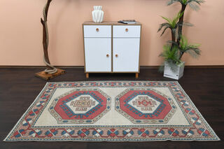 Handmade Vintage Area Rug - Thumbnail