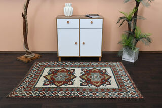 Handmade Vintage Area Rug - Thumbnail