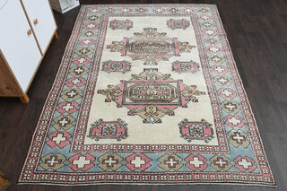 Handmade Vintage Area Rug - Thumbnail