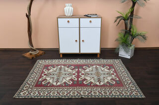 Handmade Vintage Area Rug - Thumbnail