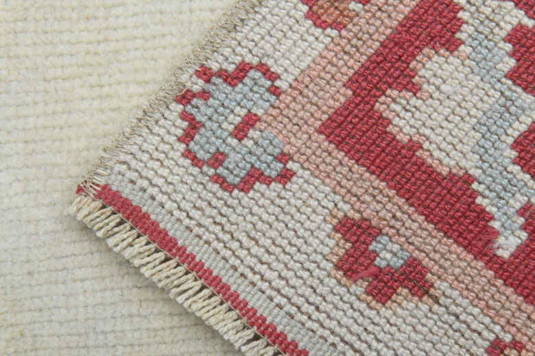 Handmade Vintage Pastel Rug