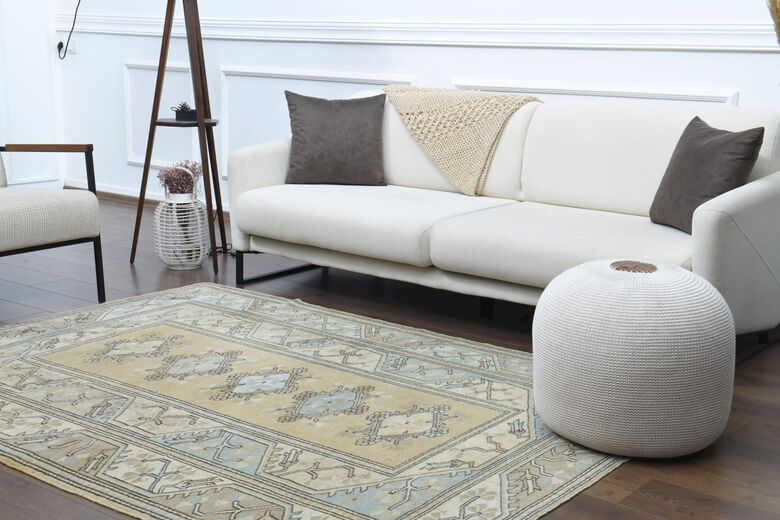 Handwoven Milas Vintage Rug