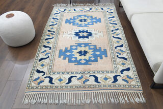 Handmade Vintage Area Rug - Thumbnail