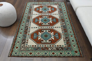 Handmade Vintage Area Rug - Thumbnail