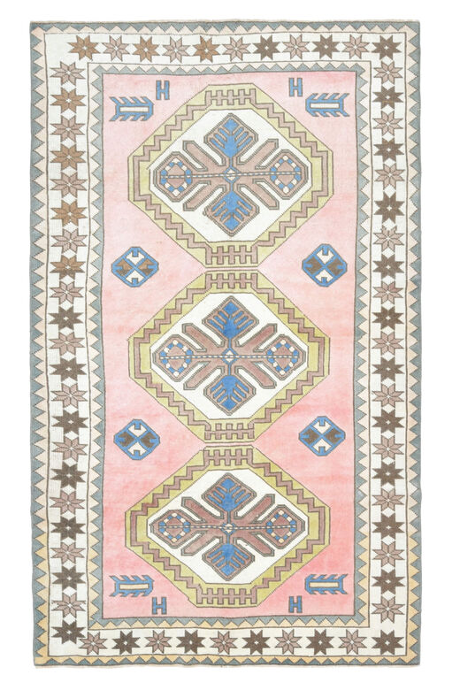 Handwoven Vintage Pastel Rug