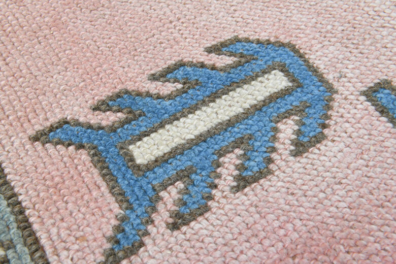 Handwoven Vintage Pastel Rug