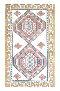 Handmade Vintage Area Rug - Thumbnail