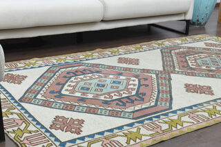 Handmade Vintage Area Rug - Thumbnail